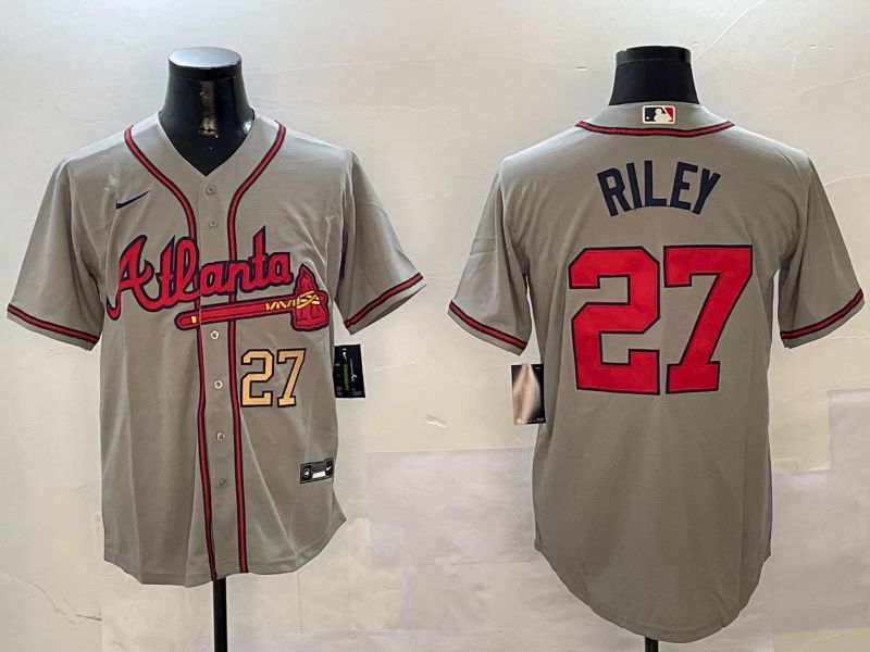 Men Atlanta Braves #27 Riley Grey Game 2024 Nike MLB Jersey style 1